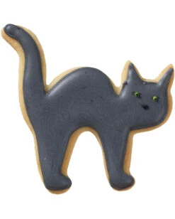 Plätzchenform Katze 8cm -Halloween Dekorations Geschäft austechform halloween katze klein plaetzchenform mit halloween motiv weihnachtsplaetzchen form fuer katzen fans 28574 4