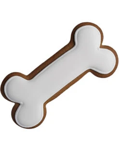 Plätzchenform Knochen 10cm -Halloween Dekorations Geschäft austechform knochen plaetzchenform mit halloween motiv weihnachtsplaetzchen form fuer hunde fans 28576 4