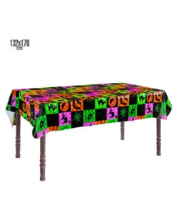 Farbige Halloween Tischdecke