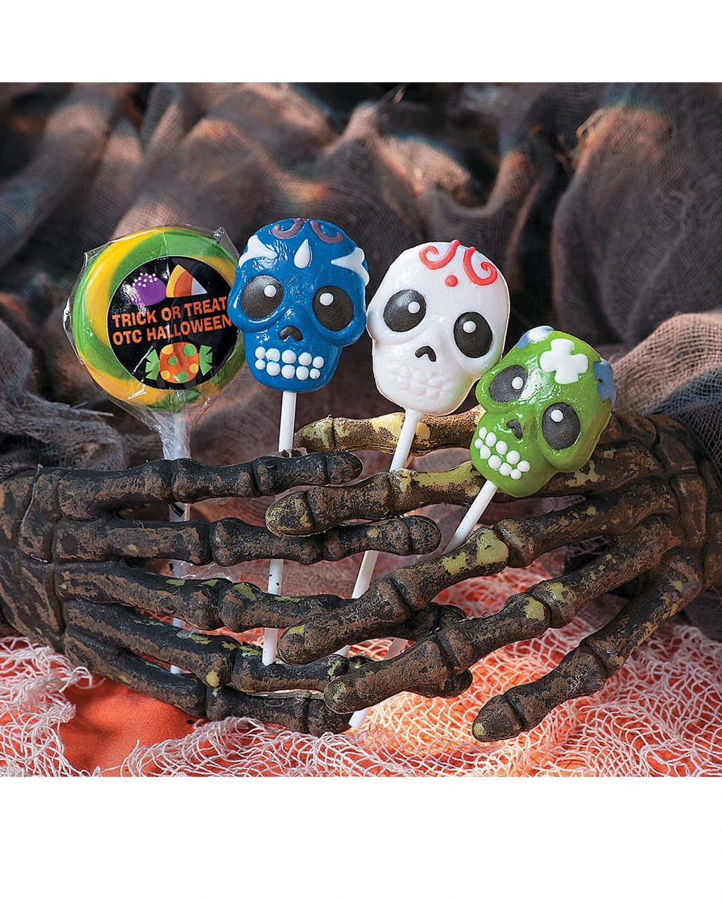 Totenkopf Lutscher "Day Of Dead" 12 St. – Bild 2