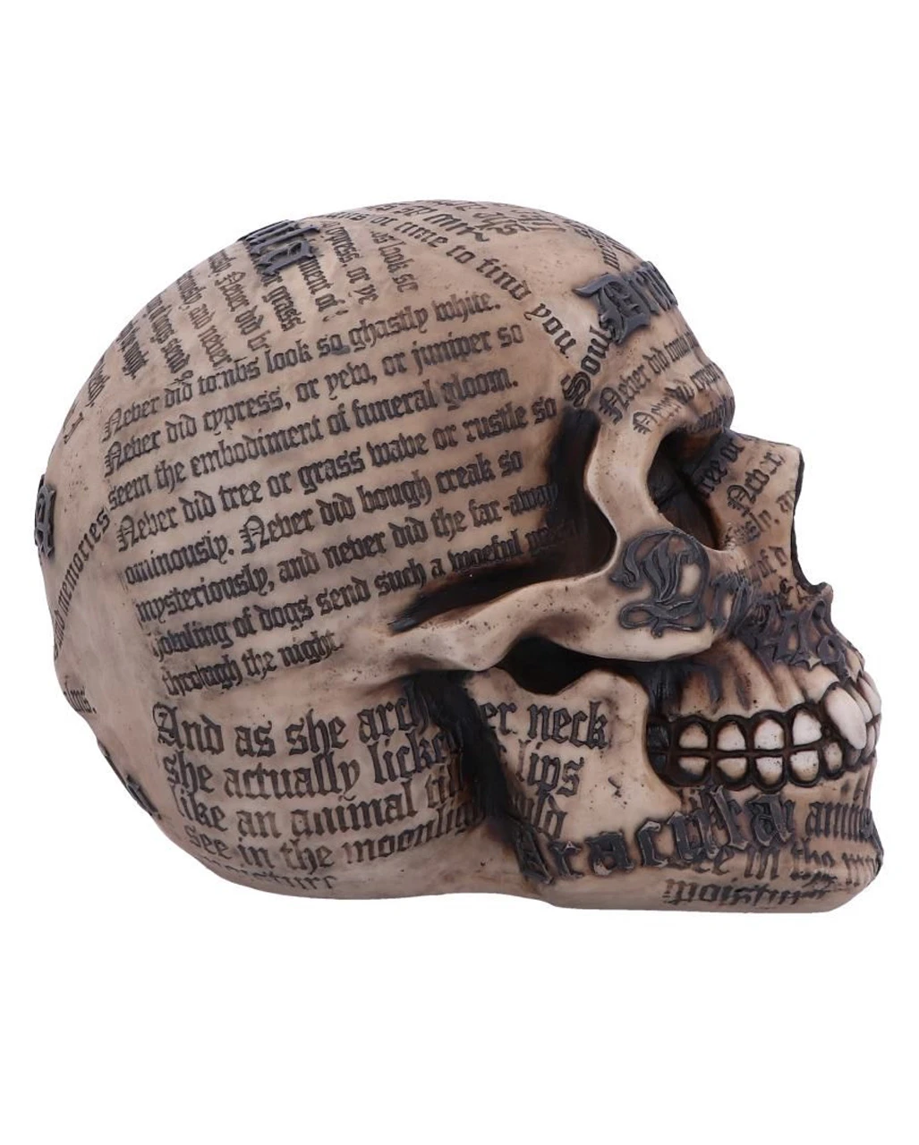 Dracula Totenkopf Mit Bram Stoker Zitaten – Bild 4