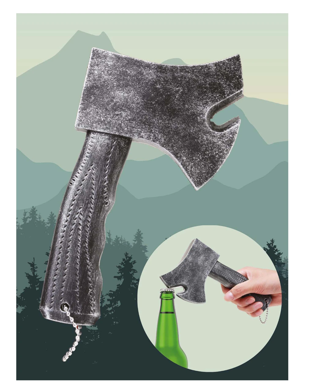 Axt Flaschenöffner – Bild 2