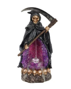 Sensenmann Backflow Räucherkegel Halter Mit LED