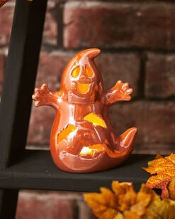 LED Laterne Halloween Geist 14cm