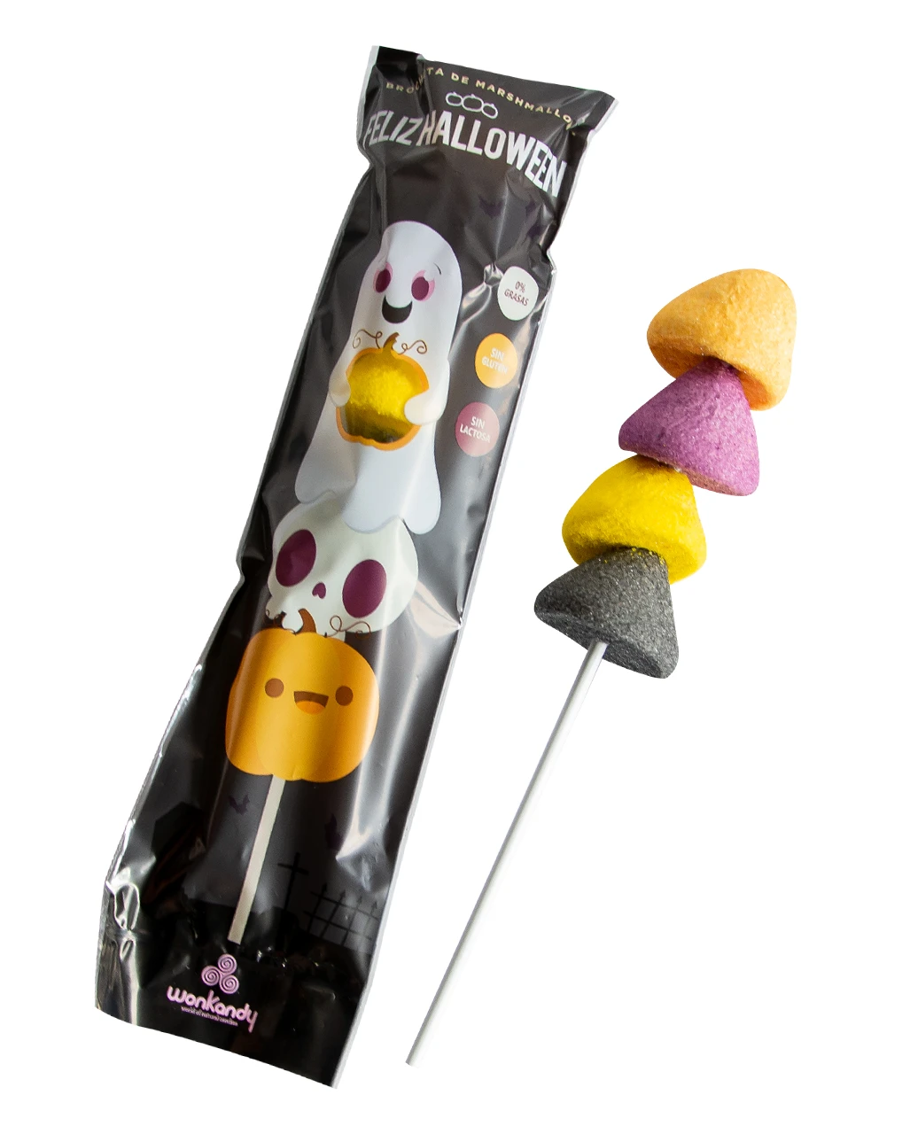 Halloween Marshmallow Geister Spieß