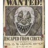 Horror-Clown Wanted Poster