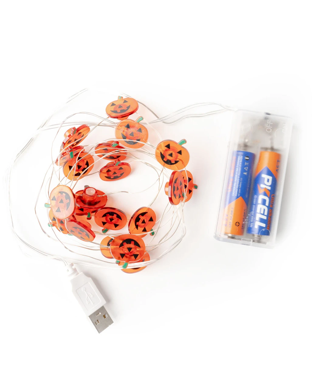 Mini Kürbis Lichterkette Als Halloween Deko – Bild 2