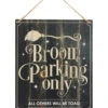 Hexenbesen Parken Dekoschild