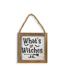 Halloween Wandbild "What´s Up Witches" 15cm