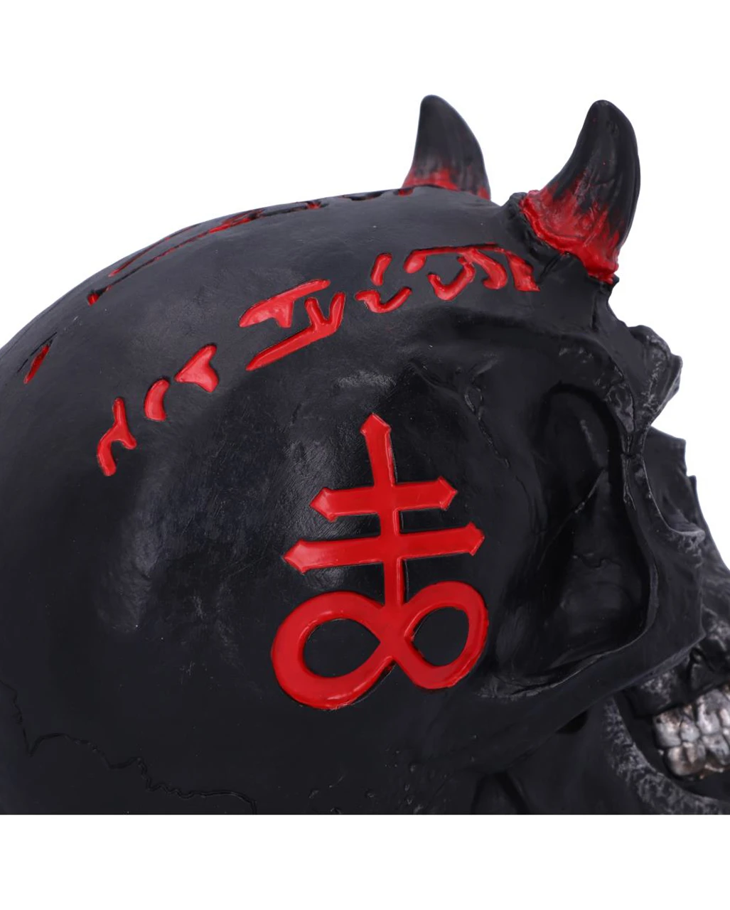 Infernal Teufels Totenschädel 20cm – Bild 5