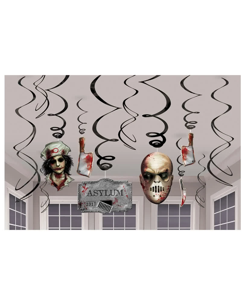 Spiralendeko Irrenanstalt 12-teilig