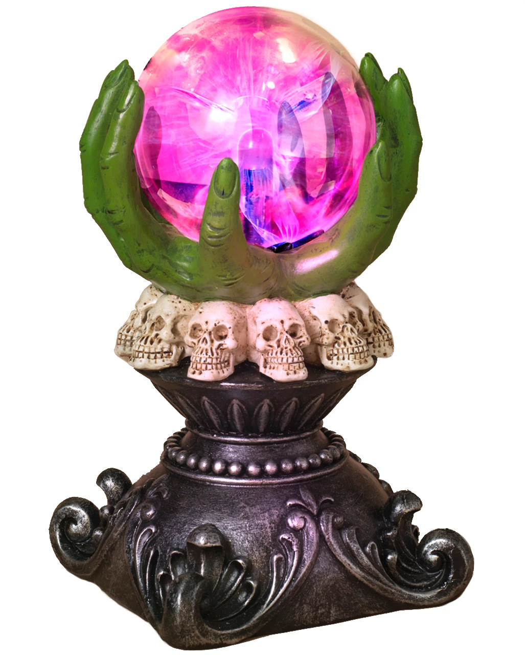 Hexenhände Mit Leuchtender Wahrsagekugel