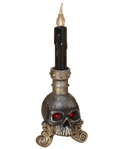 Leuchtender Totenschädel Mit Kerze 36cm