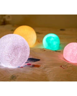 Mondlicht Mit Farbwechsel & Fernbedienung -Halloween Dekorations Geschäft mond nachtlicht mit farbwechsel fernbedienung moon light with color changing remote control wohn ambiente 52410 03