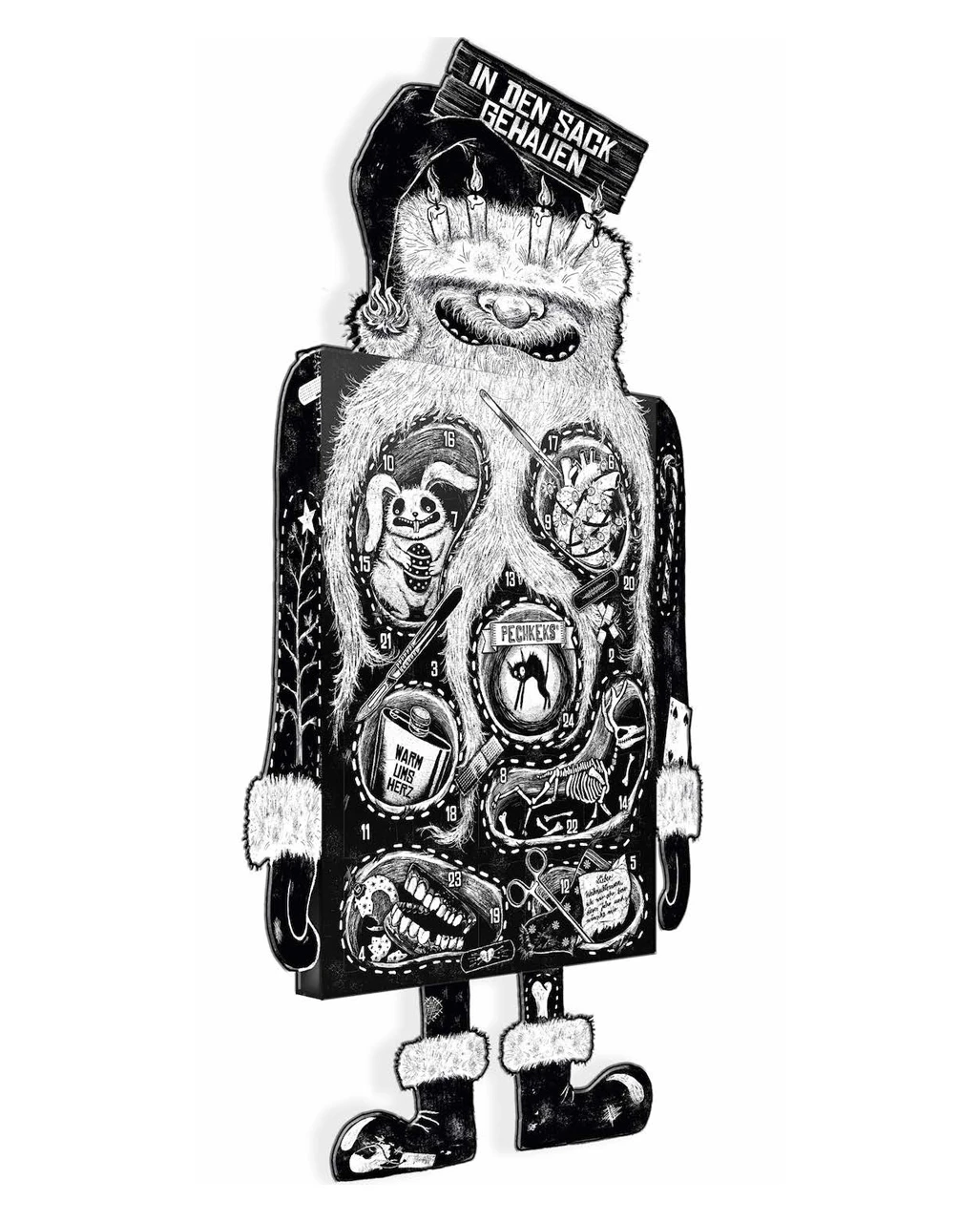 Anti-Adventskalender "In Den Sack Gehauen" Von Pechkeks