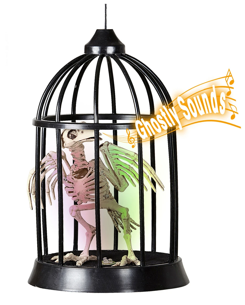Krähen Skelett Im Käfig Halloween Animatronic