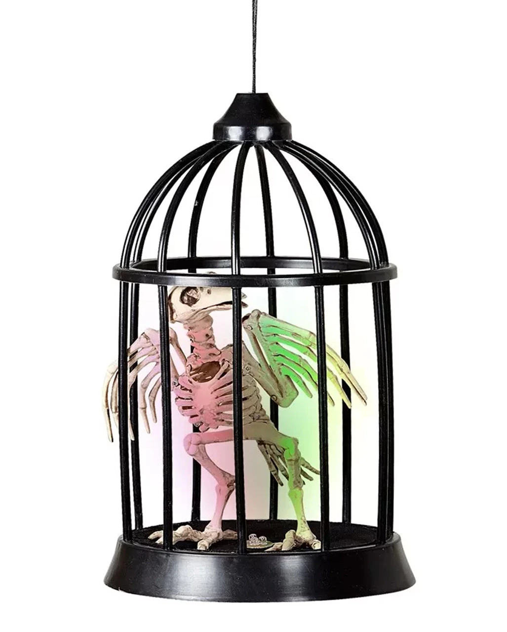 Krähen Skelett Im Käfig Halloween Animatronic – Bild 3