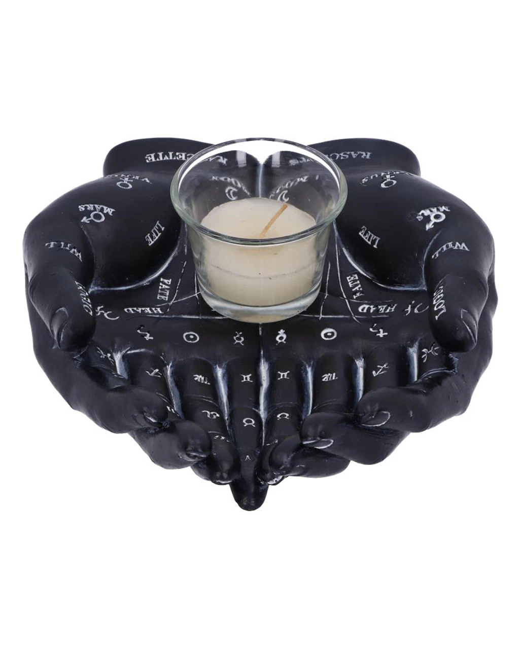 Schwarze Chiromantie-Hände Teelichthalter – Bild 3