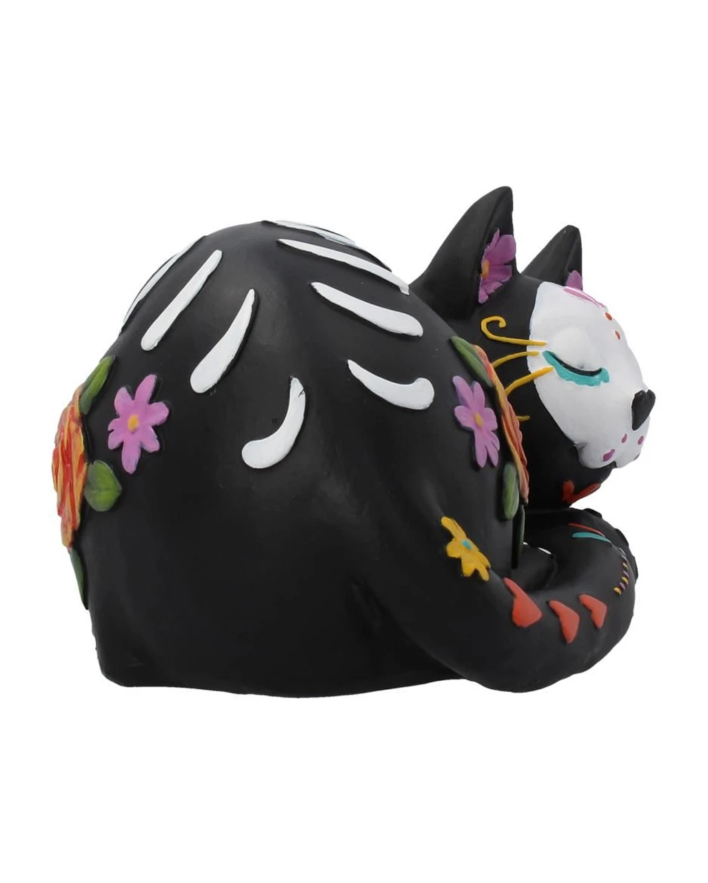 Schlafende Sugar Skull Katze 22cm – Bild 6
