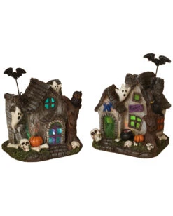 Scary Haunted House Mit LED 17cm