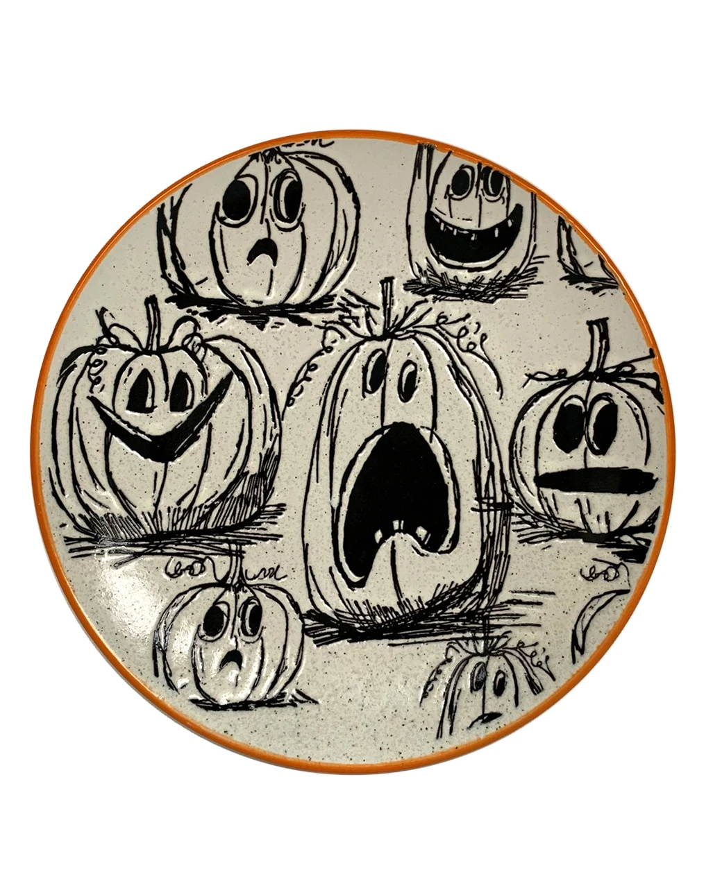 Spooky Kürbisfeld Keramik Teller 20cm
