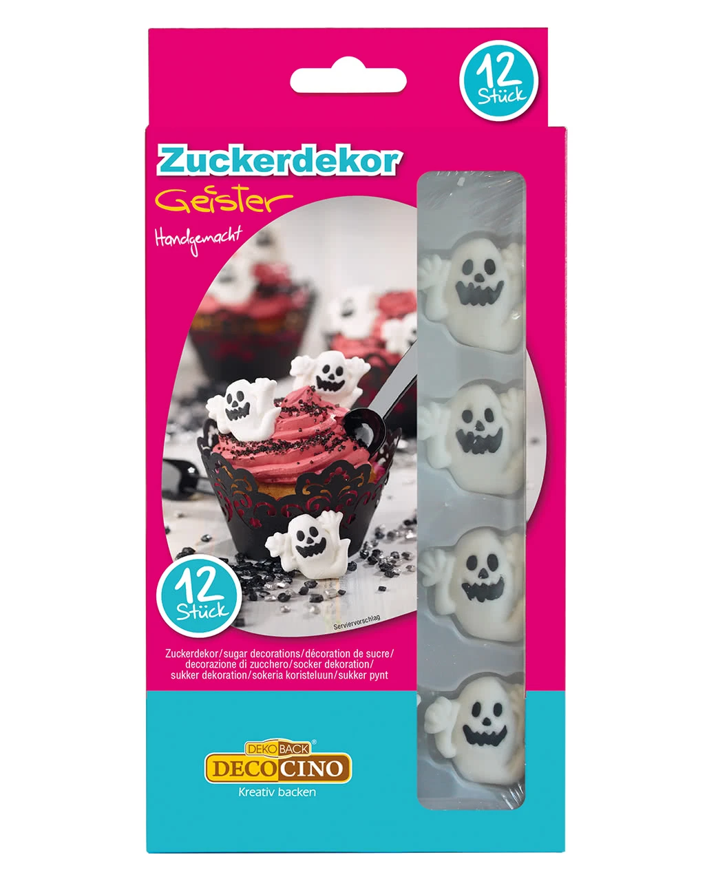 Geister Zuckerdekoration 12 St.